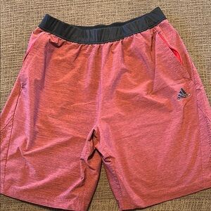 Adidas Men's Red Athletic Shorts